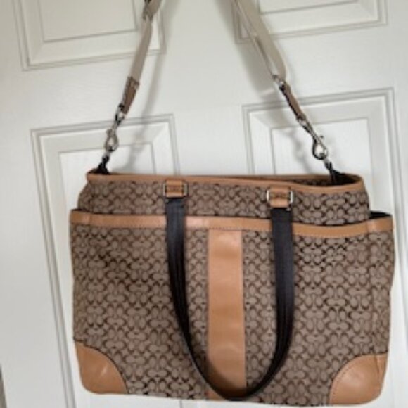 Retro COACH Diaper Bag/ Work Tote / Laptop Bag - Picture 1 of 5